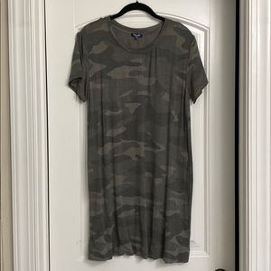 Camo shift dress